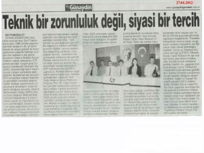 YENİ ÇERNOBİLLER İSTEMİYORUZ