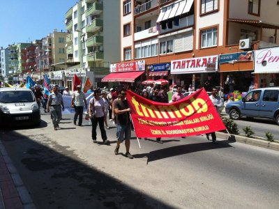 ALİAĞA`DA TERMİK SANTRALE HAYIR MİTİNGİ YAPILDI
