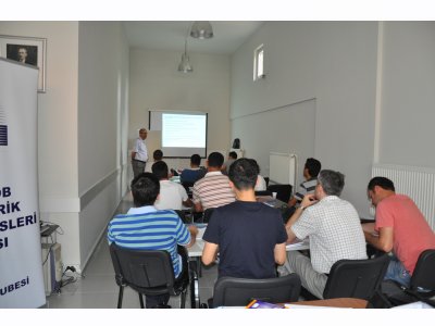ELEKTRİK TESİSLERİNDE TOPRAKLAMALAR EĞİTİMİ  ŞUBEMİZDE GERÇEKLEŞTİRİLDİ.