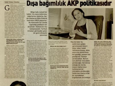 DIŞA BAĞIMLILIK AKP POLİTİKASIDIR (18 HAZİRAN 2012 - ÖZGÜRGÜNDEM)