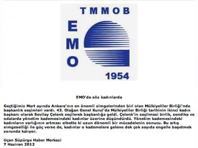 EMO`DA SÖZ KADINLARDA (7 HAZİRAN 2012 - UCANSUPURGE.ORG)