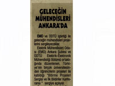 GELECEĞİN MÜHENDİSLERİ ANKARA`DA (GÜNLÜK EVRENSEL,22.06.2012)