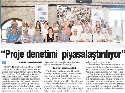 PROJE DENETİMİ PİYASALAŞTIRILIYOR - 09.06.2012 - EGE TELGRAF