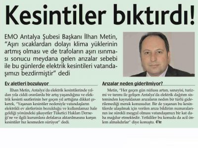 KESİNTİLER BIKTIRDI! (HÜRSES ANTALYA-19.07.2012)