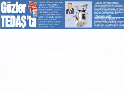 GÖZLER TEDAŞ‘TA (AKDENİZ MANŞET-11.08.2012)