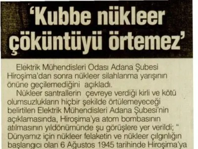 KUBBE NÜKLEER ÇÖKÜNTÜYÜ ÖRTEMEZ