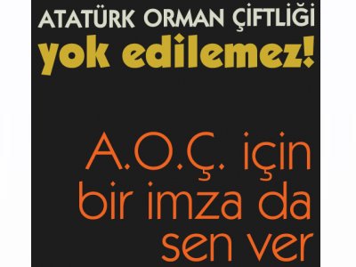 BEN ANKARA “ATATÜRK ORMAN ÇİFTLİĞİ” İÇİN YÜRÜYOR