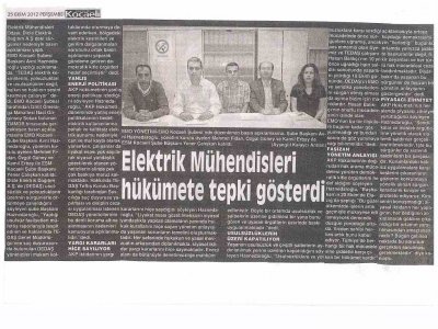 ELEKTRİK MÜHENDİSLERİ HÜKÜMETE TEPKİ GÖSTERDİ-ÖZGÜR KOCAELİ