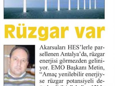 CUMHURİYET ANTALYA AKDENİZ (RÜZGAR VAR-29.10.2012)