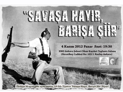 SAVAŞA HAYIR BARIŞA ŞİİR