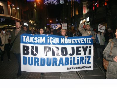 TAKSİM`E SAHİP ÇIKMAK İÇİN NÖBETİMİZ SÜRÜYOR