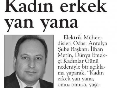 KADIN ERKEK YAN YANA (ANTALYA EKSPRES-08.03.2013)