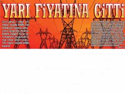 YARI FİYATINA GİTTİ  (ANTALYA-13.03.2013)