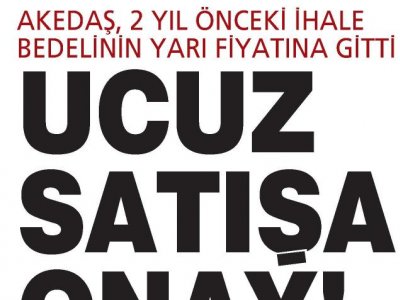 UCUZ SATIŞA ONAY  (MİLLİYET AKDENİZ-13.03.2013)