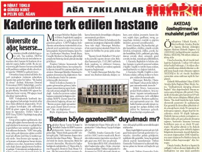 AĞA TAKILANLAR (CUMHURİYET ANTALYA AKDENİZ-14.03.2013)