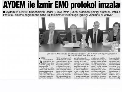 AYDEM İLE İZMİR EMO PROTOKOL İMZALADI - 09.02.2013 - DENİZLİ GAZETESİ