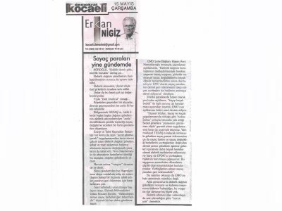SAYAÇ PARALARI YİNE GÜNDEMDE-DEMOKRAT KOCAELİ