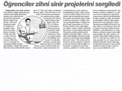 ÖĞRENCİLER ZİHNİ SİNİR PROJELERİNİ SERGİLEDİ (GÜNBOYU, 1806.2013)
