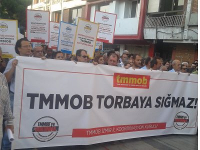 TMMOB İZMİR İKK: `TMMOB TORBAYA SIĞMAZ!