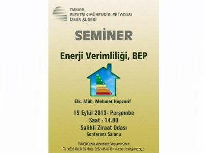 SEMİNER: ENERJİ VERİMLİLİĞİ, BEP