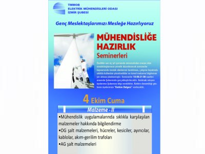MÜHENDİSLİĞE HAZIRLIK SEMİNERLERİ - MALZEME-II