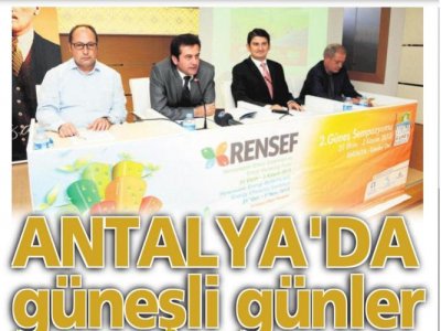 ANTALYA DA GÜNEŞLİ GÜNLER  (MİLLİYET AKDENİZ-30.10.2013)