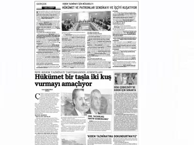 EMO: `KAZANILMIŞ HAKTIR GASBEDİLEMEZ` (GÜNLÜK EVRENSEL, 13.11.2013)