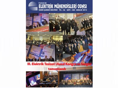 EMO İZMİR ŞUBESİ BÜLTENİ ARALIK 2013 BÜLTENİ YAYINLANDI
