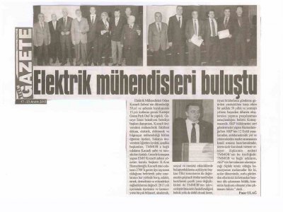 ELEKTRİK MÜHENDİSLERİ BULUŞTU-BİZİM GAZETE