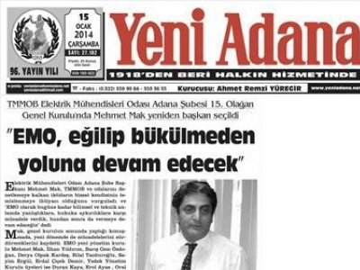 EMO ADANA ŞUBESİ 15. DÖNEM GENEL KURUL HABERLERİ