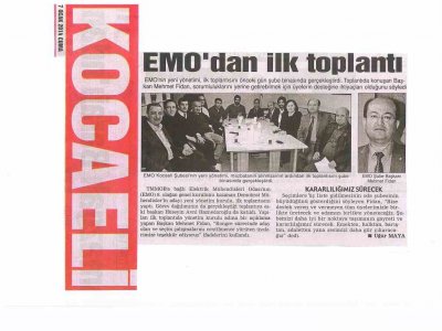 EMO`DAN İLK TOPLANTI-KOCAELİ GAZETESİ