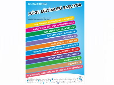 MÜHENDİSLİK GELİŞTİRME EĞİTİMLERİ 2013-2014 GÜZ DÖNEMİ SONA ERDİ