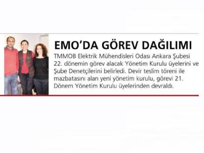EMO`DA GÖREV DAĞILIMI (HABERTÜRK, 26.2.2014)