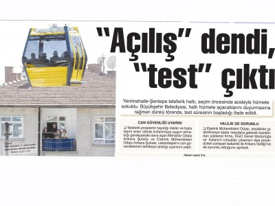 AÇILIŞ DENDİ TEST ÇIKTI (BAŞKENT GAZETESİ, 20.03.2014)