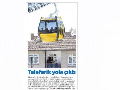 EMO`DAN TELEFERİK TEPKİSİ (MİLLİYET ANKARA, 20.03.2014)