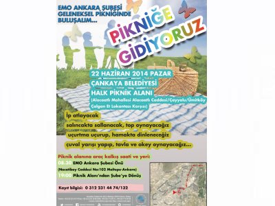 EMO ANKARA ŞUBESİ GELENEKSEL PİKNİĞİNDE BULUŞALIM