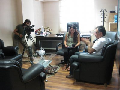 İMC TV YETKİLİLERİ İLE BÖLGEDEKİ ELEKTRİK ENERJİSİ SORUNLARINA İLİŞKİN ROPÖRTAJ YAPILDI