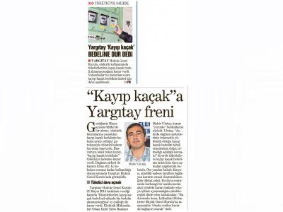 YARGITAY KAYIP KAÇAK BEDELİNE DUR DEDİ - 22.09.2014 - YENİ ASIR