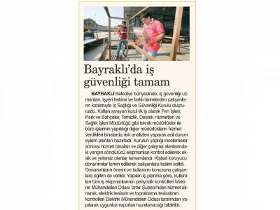 BAYRAKLI`DA İŞ GÜVENLİĞİ TAMAM - 20.11.2014 -DOKUZ EYLÜL