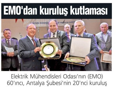 EMO DAN KURULUŞ KUTLAMASI (ANTALYA-25.12.2014)
