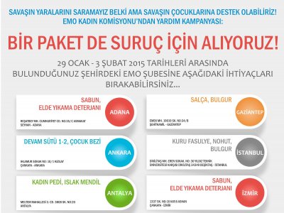 EMO KADIN KOMİSYONUN`DAN SURUÇ`A KAMPANYA