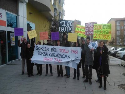 ANKARA ULAŞIM DAYANIŞMASINDAN AŞTİ ÖNÜNDE EYLEM