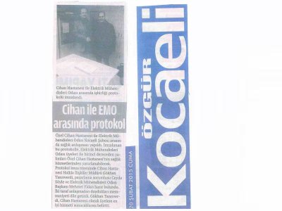 CİHAN HASTANESİ İLE PROTOKOL İMZALANDI-ÖZGÜR KOCAELİ