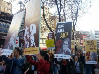 ANKARADA 8 MART DÜNYA KADINLAR GÜNÜ MİTİNGİ DÜZENLENDİ