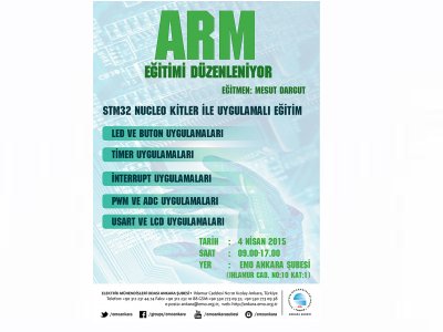 ARM EĞİTİMİ DÜZENLENECEK