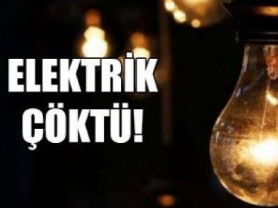 ELEKTRİK SİSTEMİ ÇÖKTÜ!