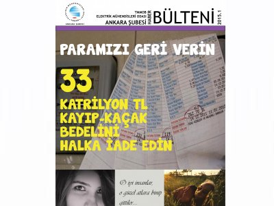 EMO ANKARA ŞUBESİ HABER BÜLTENİNİN 2015/1 SAYISI ÇIKTI