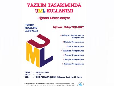 YAZILIM TASARIMINDA UML KULLANIMI EĞİTİMİ DÜZENLENECEK