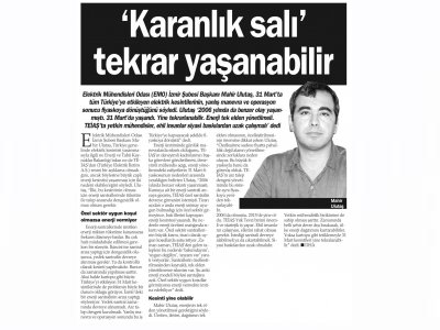 KARANLIK SALI TEKRAR YAŞANABİLİR - 02.04.2015 - HABER EKSPRES
