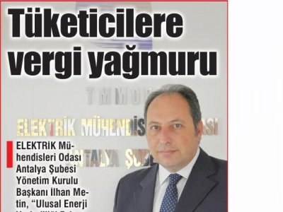 TÜKETİCİLERE VERGİ YAĞMURU (AKDENİZ`DE YENİ YÜZYIL - 15.08.2015)